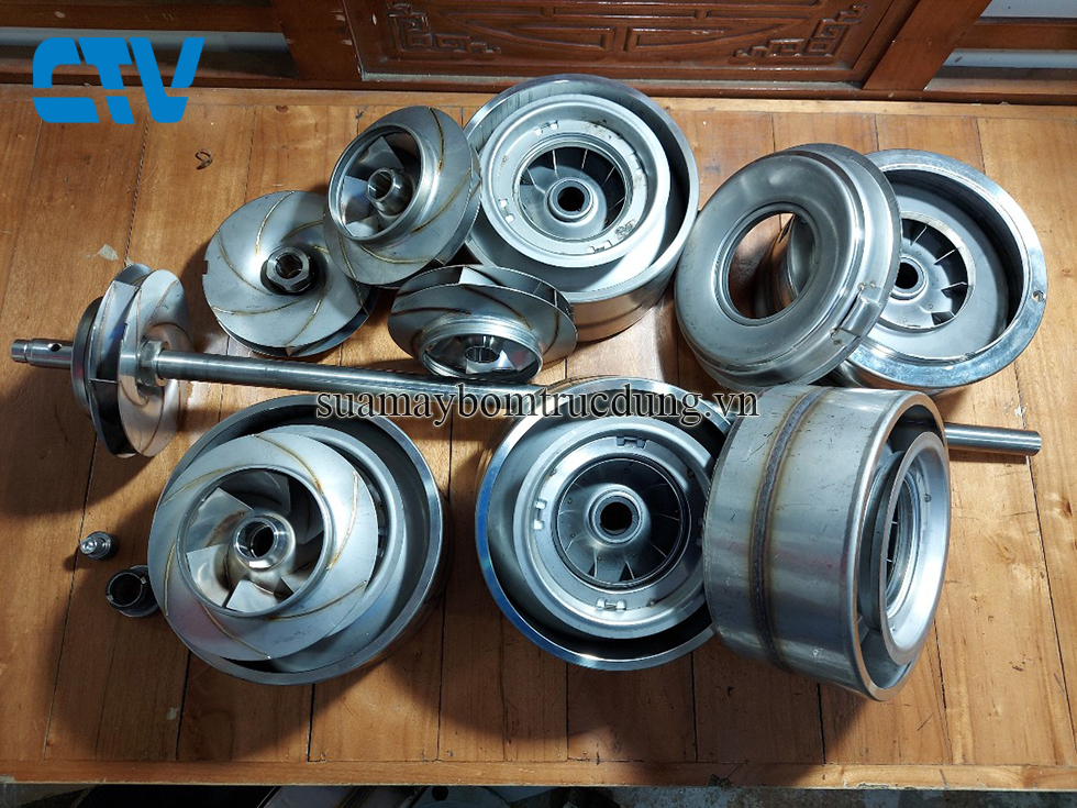 Hình ảnh: Bộ ruột bơm máy bơm trục đứng công suất lớn