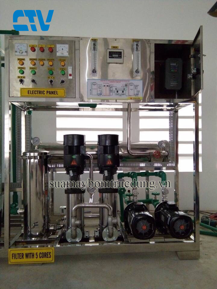 Bảo dưỡng máy bơm nước trục đứng trong hệ thống máy bơm lọc nước RO