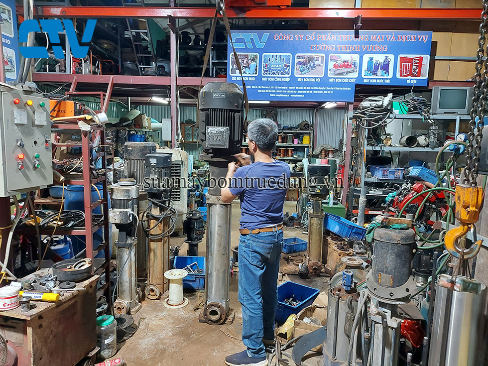 Bảo dưỡng, sửa chữa thay phớt máy bơm trục đứng