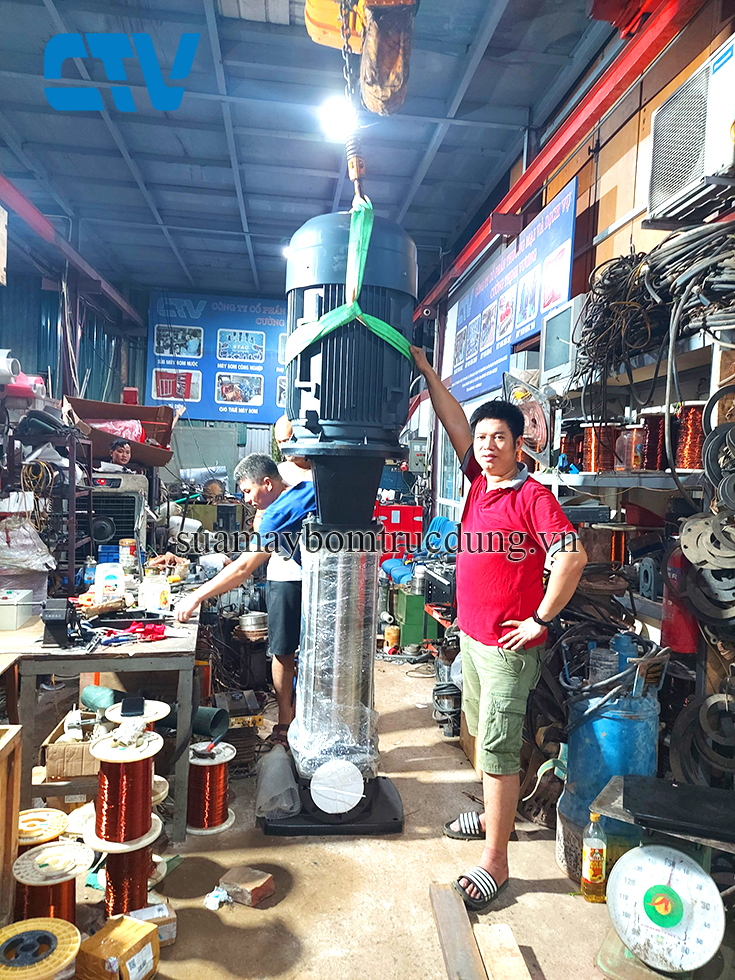 Cấu tạo, nguyên lý hoạt động máy bơm trục đứng đa tầng cánh