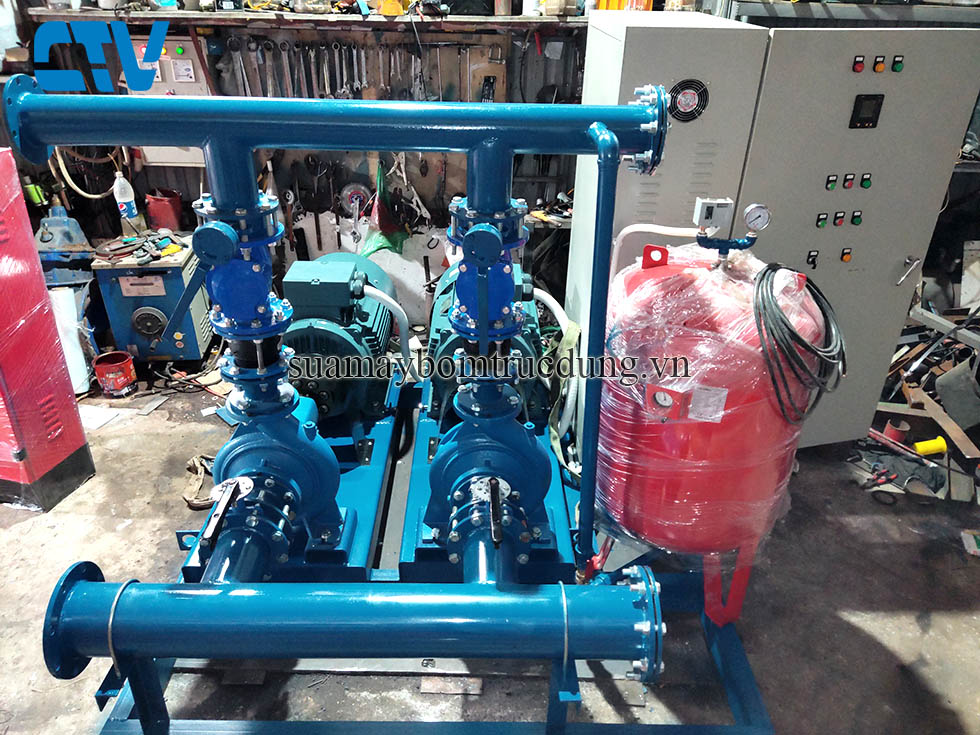 Tư vấn, lắp đặt hệ thống máy bơm tăng áp Stac 55kw tưới cỏ sân Golf