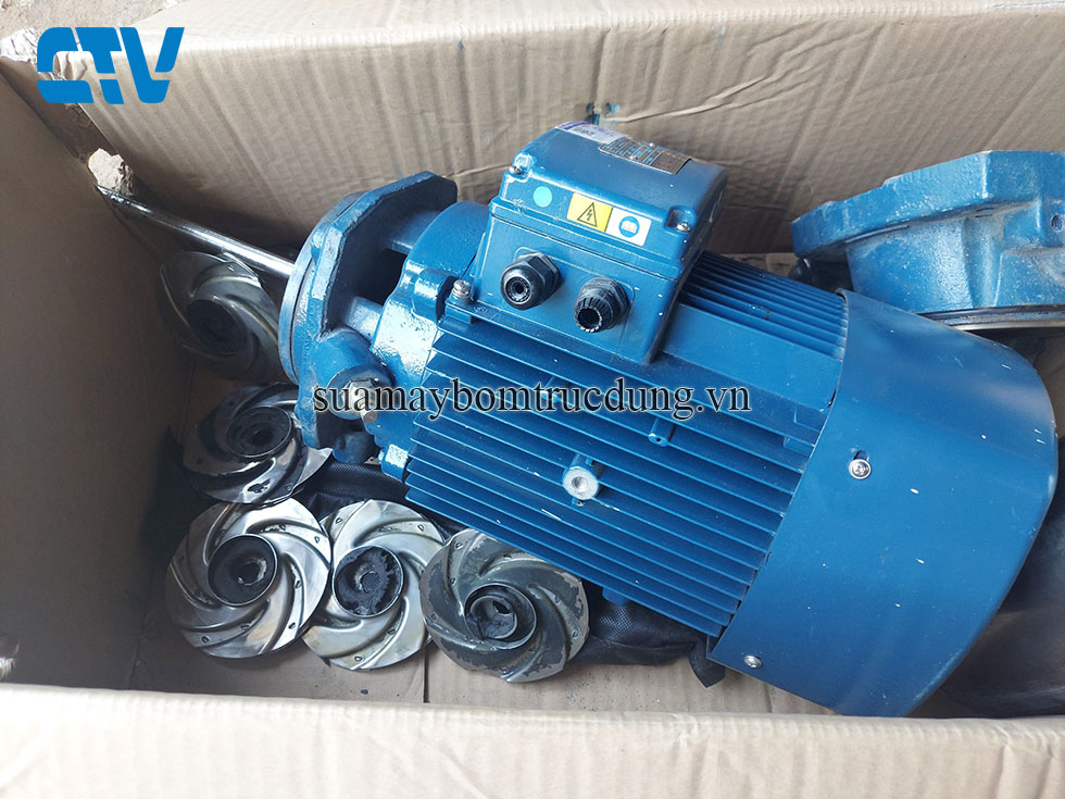 Sửa bơm trục đứng Loratech hỏng buồng cánh bơm