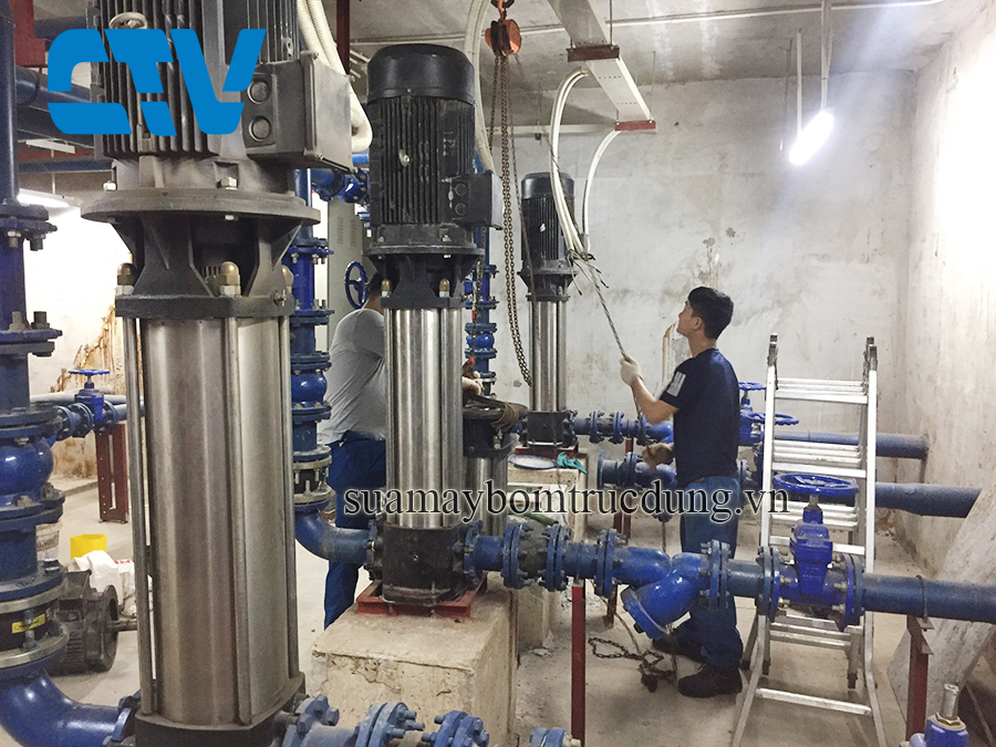 Sửa chữa, bảo dưỡng máy bơm trục đứng Saer