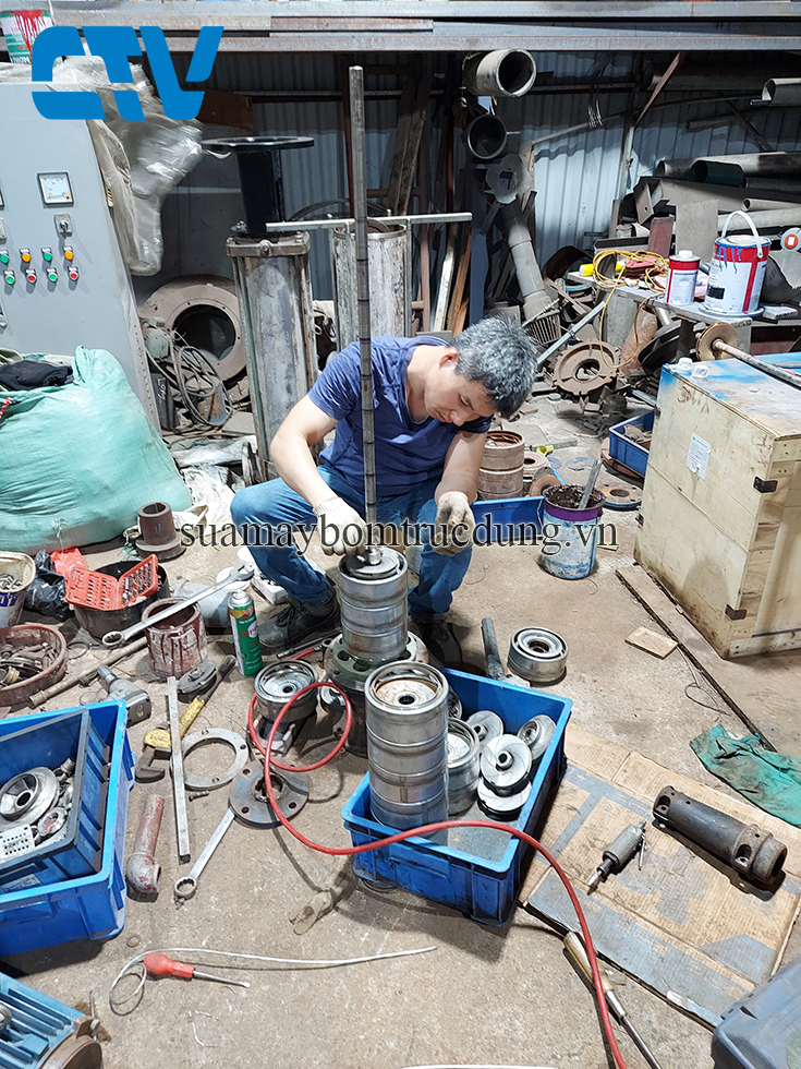 Thay cánh bơm trục đứng công nghiệp Hà Nội