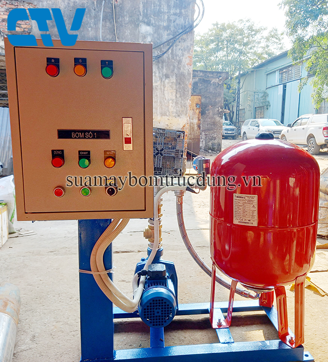 Tủ điện điều khiển, bảo vệ cụm 1 máy bơm tăng áp