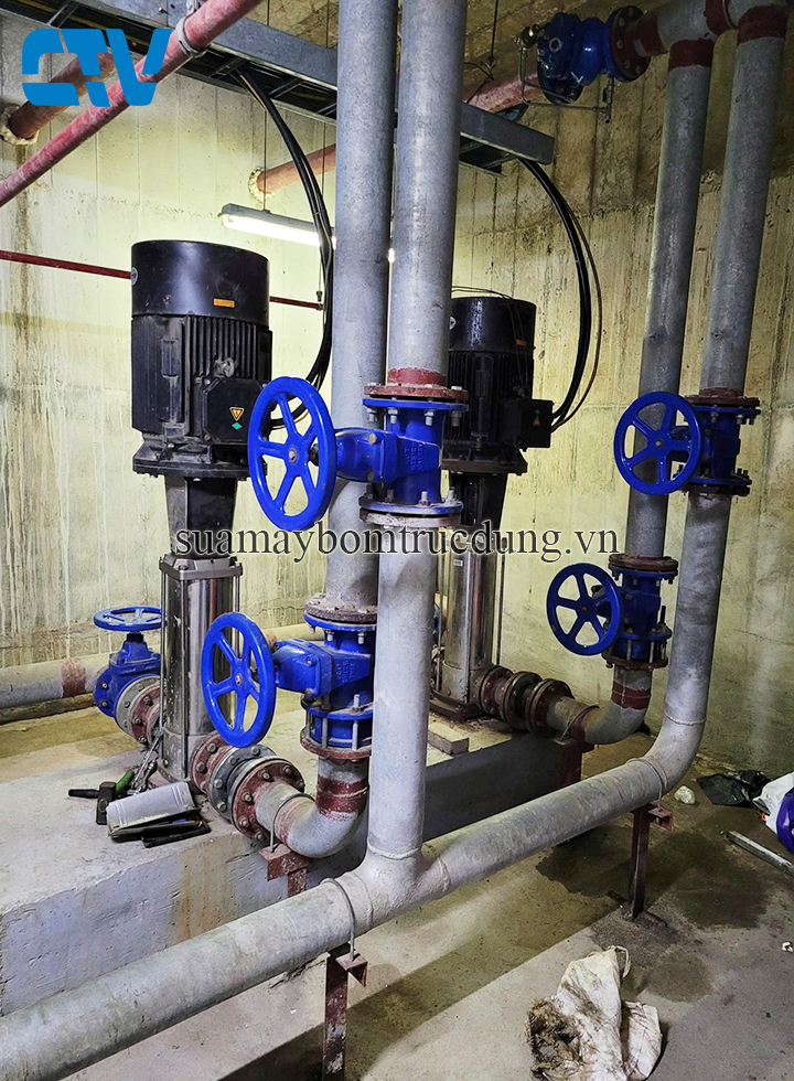 Cường Thịnh Vương sửa chữa tất cả vấn đề xảy ra với máy bơm trục đứng Grundfos