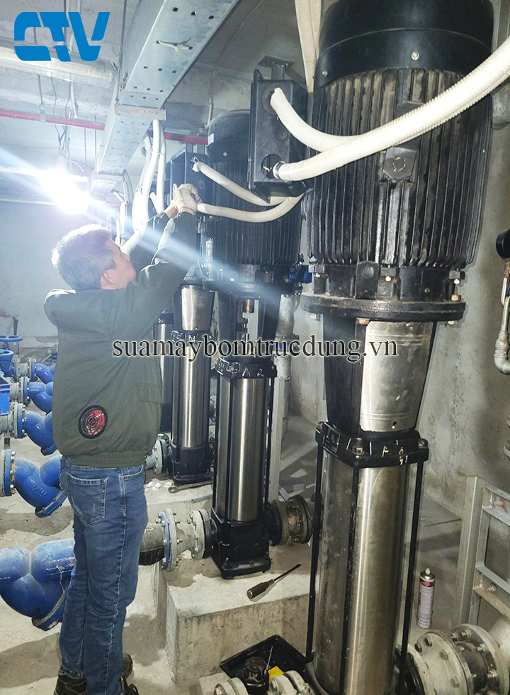 Nhận sửa máy bơm trục đứng Grundfos tại Hà Nội