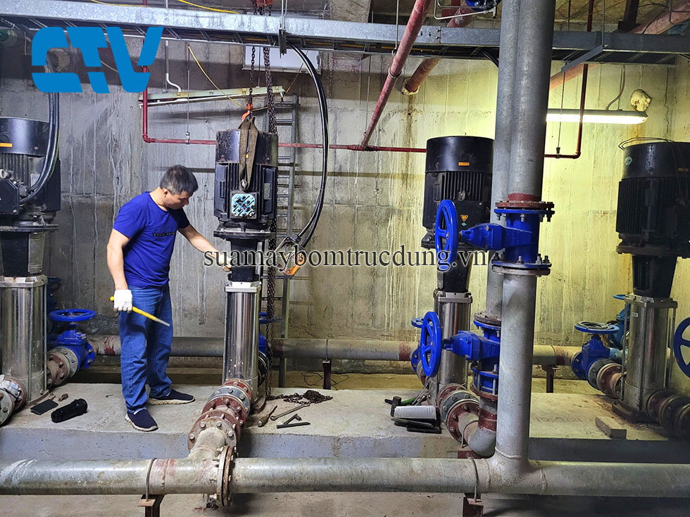 Sửa chữa mọi sự cố của bơm trục đứng Ebara uy tín