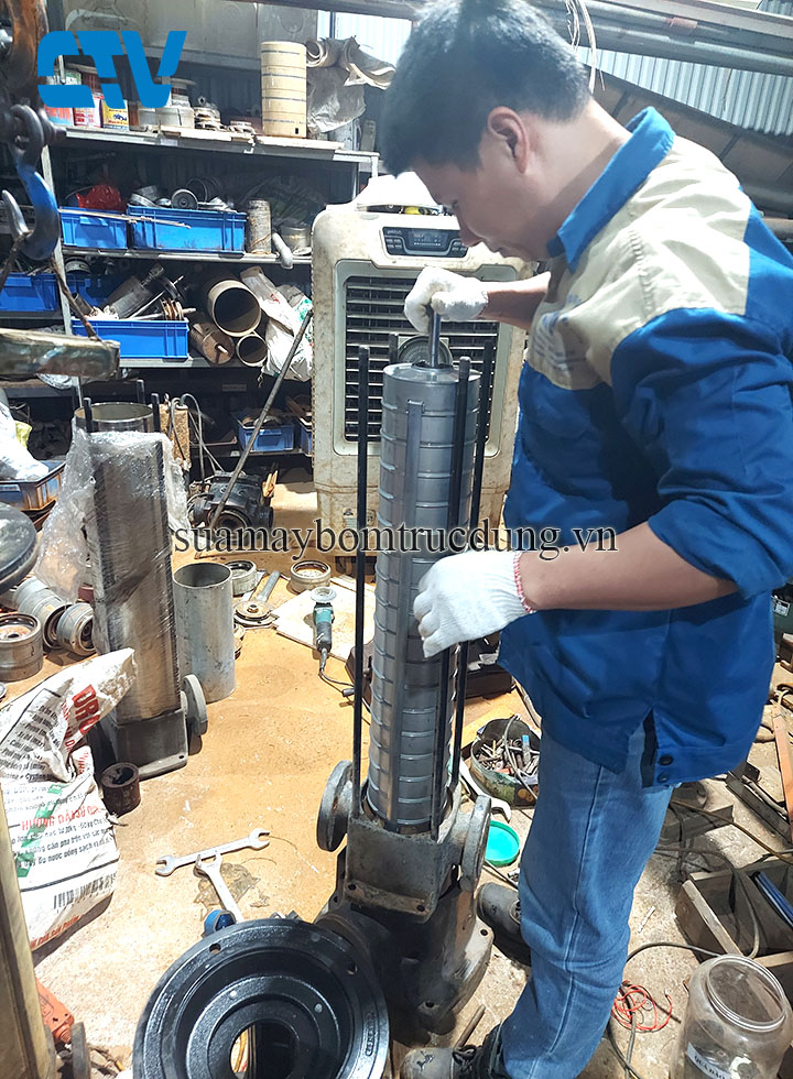 Sửa máy bơm trục đứng CNC hỏng guồng bơm chuyên nghiệp, nhanh chóng
