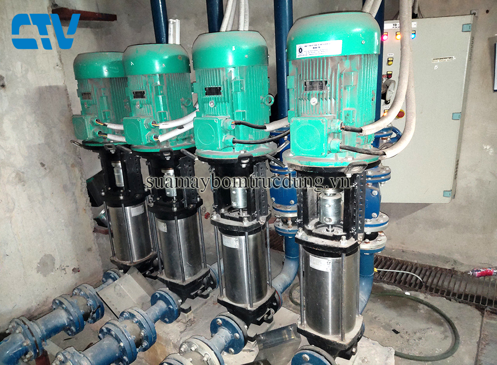 Sửa máy bơm trục đứng Wilo hỏng guồng bơm chuyên nghiệp, nhanh chóng