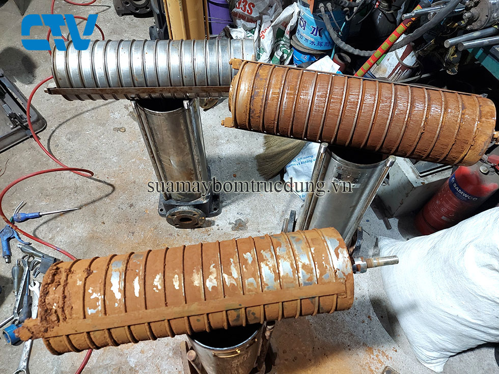 Cường Thịnh Vương sửa chữa thay bộ ruột buồng cánh máy bơm trục đứng CNP chuyên nghiệp