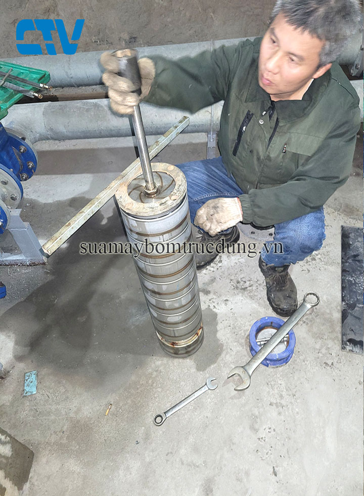 Cường Thịnh Vương sửa chữa thay bộ ruột buồng cánh máy bơm trục đứng Paragon chuyên nghiệp