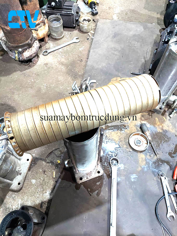 Cường Thịnh Vương sửa chữa thay bộ ruột buồng cánh máy bơm trục đứng Lowara chuyên nghiệp