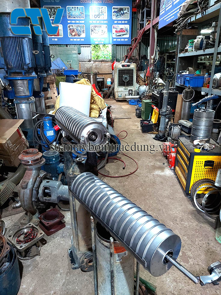 Cường Thịnh Vương sửa chữa thay bộ ruột buồng cánh máy bơm trục đứng Dragon chuyên nghiệp